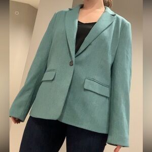 LOFT - Teal and Grey Blazer - Size 12